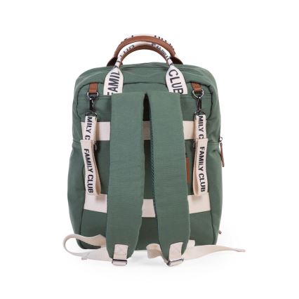 Childhome - Changing backpack FAMILY CLUB green