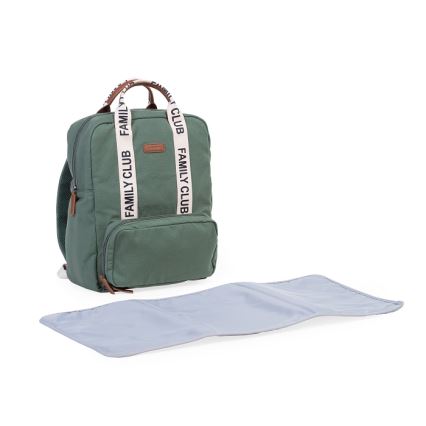 Childhome - Changing backpack FAMILY CLUB green