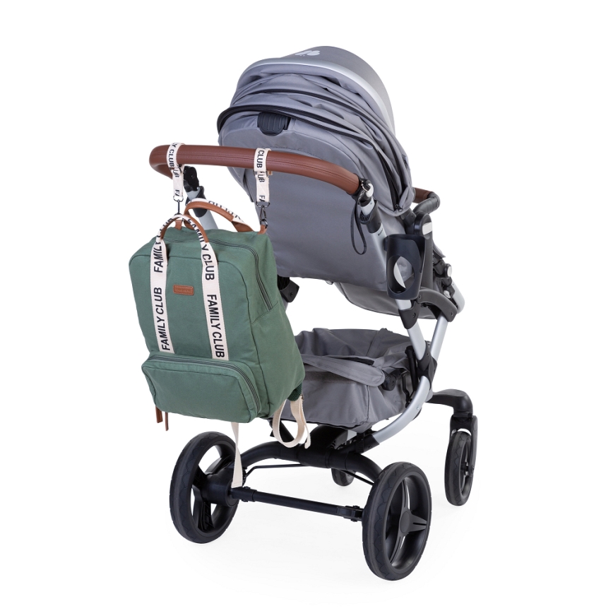 Childhome - Changing backpack FAMILY CLUB green
