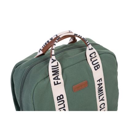 Childhome - Changing backpack FAMILY CLUB green