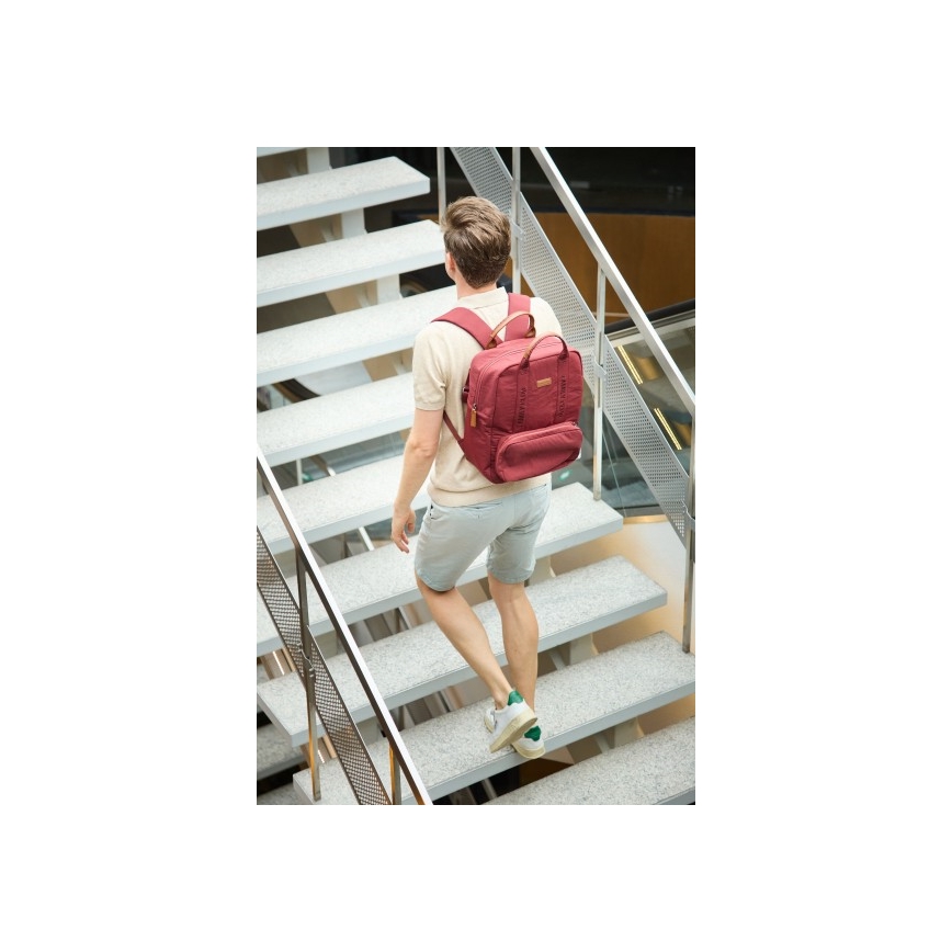 Childhome - Changing backpack FAMILY CLUB red