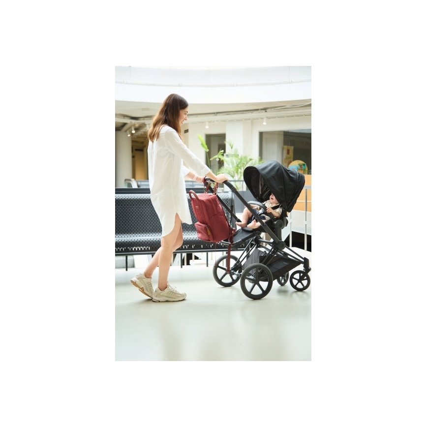 Childhome - Changing backpack FAMILY CLUB red