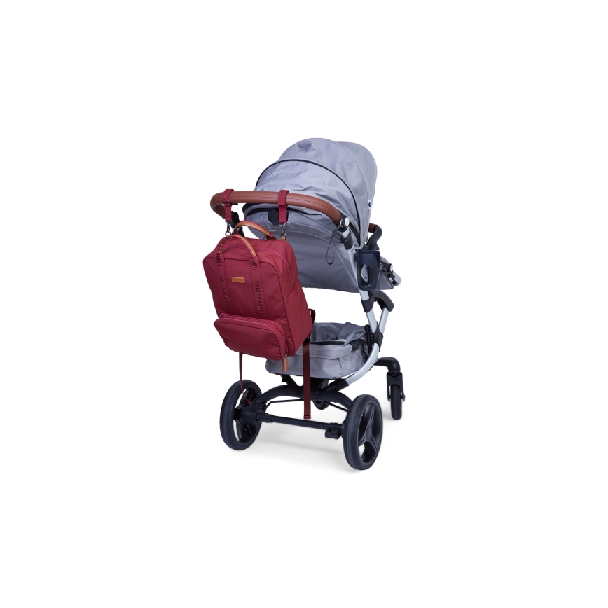 Childhome - Changing backpack FAMILY CLUB red