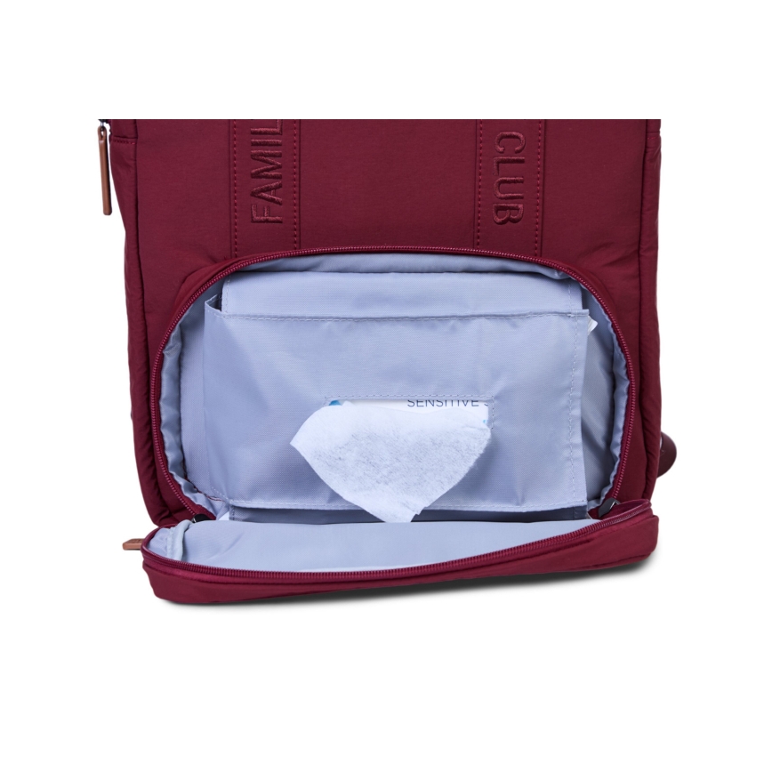 Childhome - Changing backpack FAMILY CLUB red