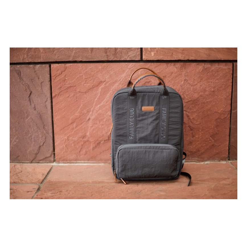 Childhome - Changing backpack FAMILY CLUB SIGNATURE grey