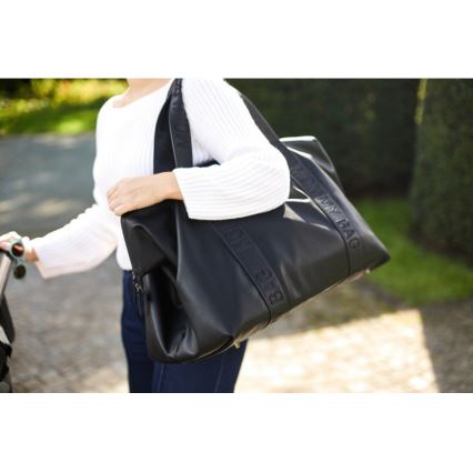 Childhome - Changing bag MOMMY BAG LEATHER black