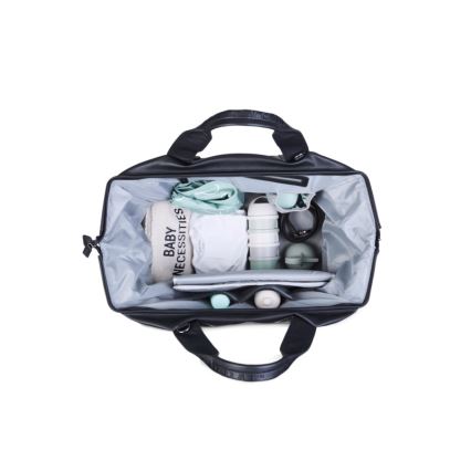 Childhome - Changing bag MOMMY BAG LEATHER black