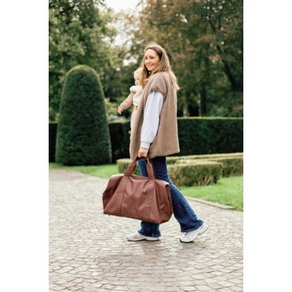 Childhome - Changing bag MOMMY BAG LEATHER brown