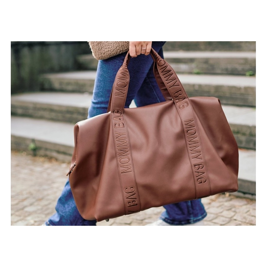Childhome - Changing bag MOMMY BAG LEATHER brown