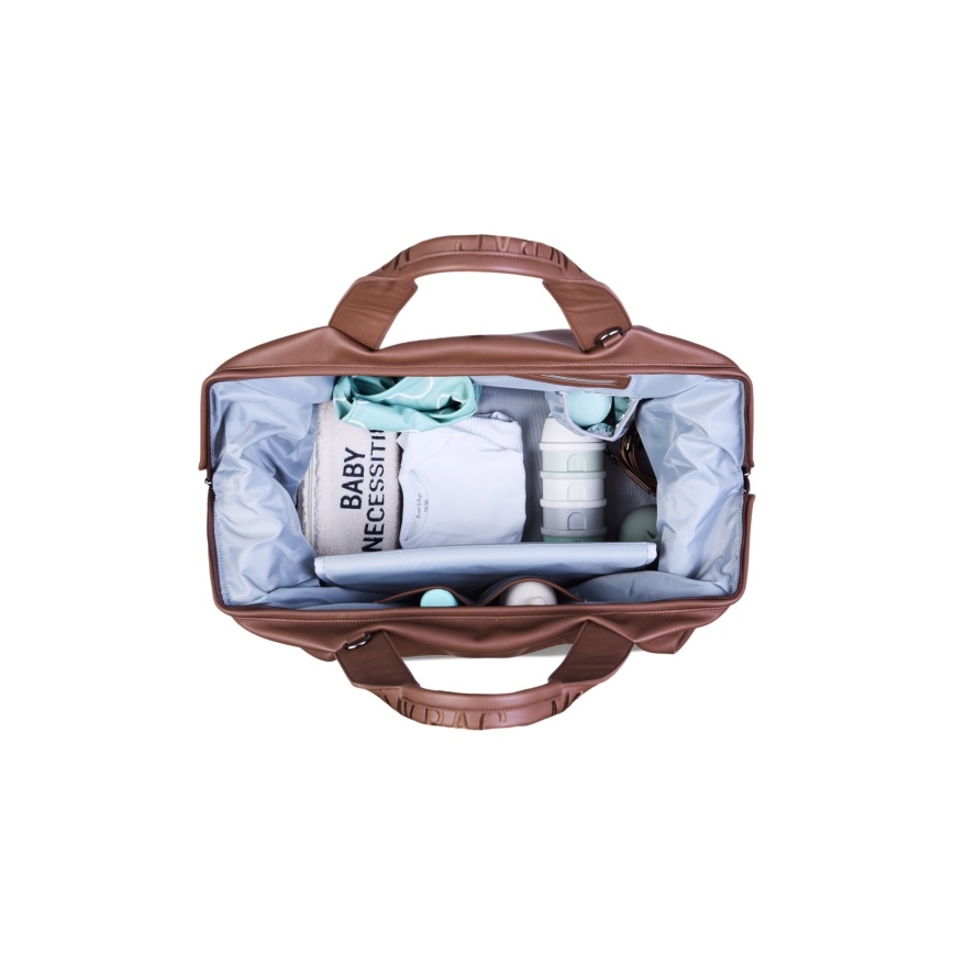 Childhome - Changing bag MOMMY BAG LEATHER brown