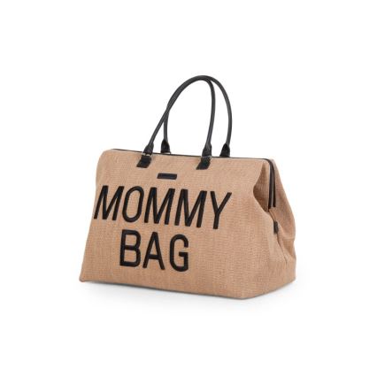 Childhome - Changing bag MOMMY BAG RAFFIA LOOK beige