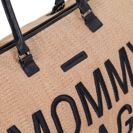 Childhome - Changing bag MOMMY BAG RAFFIA LOOK beige