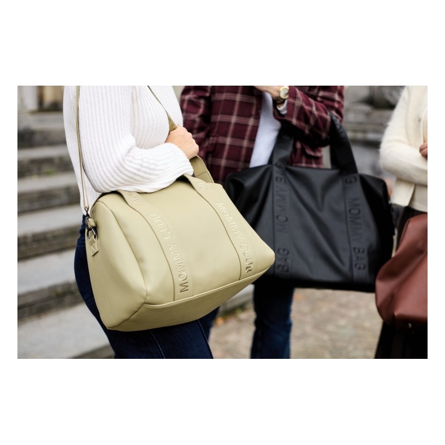 Childhome - Changing bag MOMMY CLUB LEATHER beige