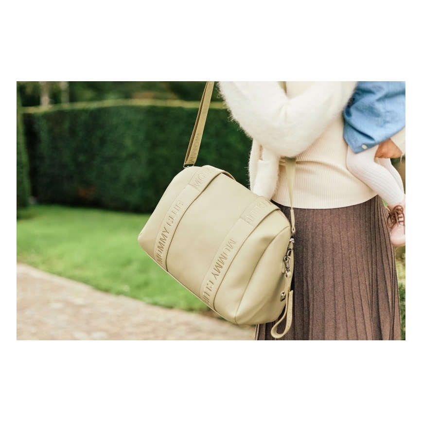 Childhome - Changing bag MOMMY CLUB LEATHER beige