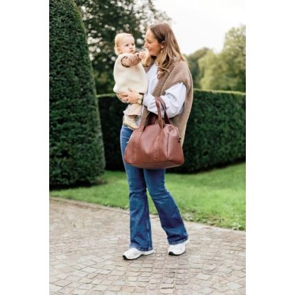 Childhome - Changing bag MOMMY CLUB LEATHER brown
