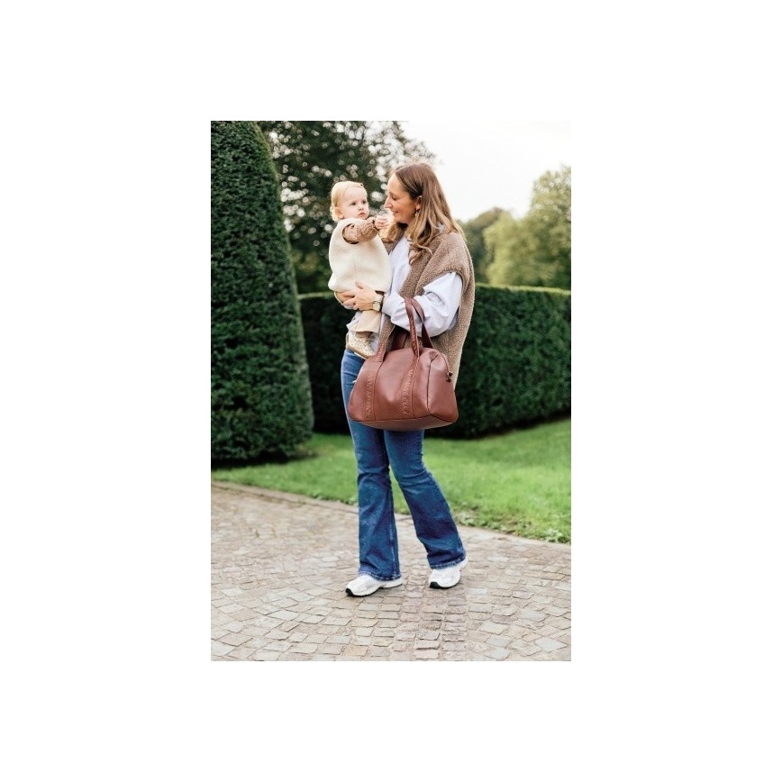 Childhome - Changing bag MOMMY CLUB LEATHER brown