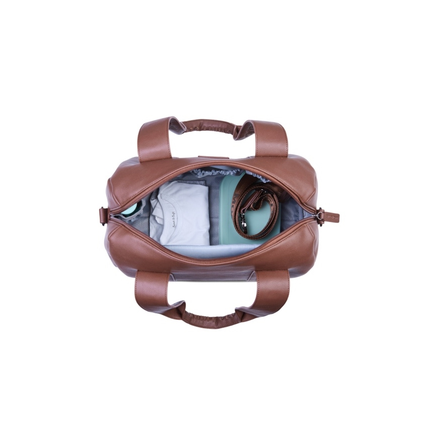Childhome - Changing bag MOMMY CLUB LEATHER brown