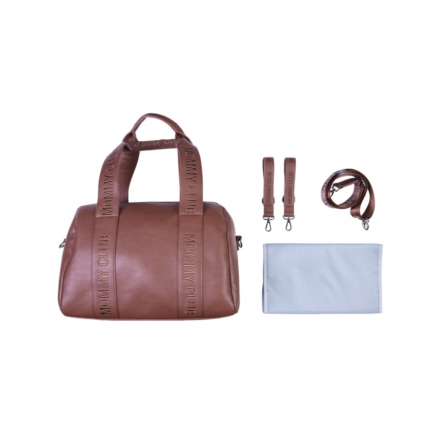 Childhome - Changing bag MOMMY CLUB LEATHER brown