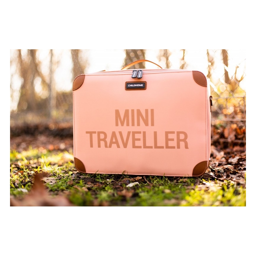 Childhome - Children's travel suitcase COPPER pink