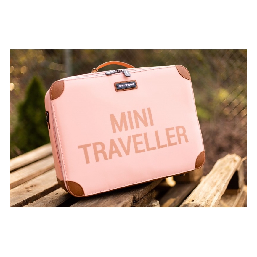 Childhome - Children's travel suitcase COPPER pink