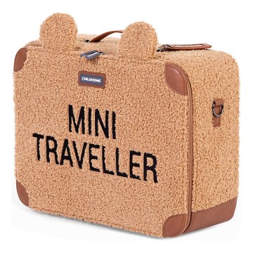 Childhome - Children's travel suitcase TEDDY brown