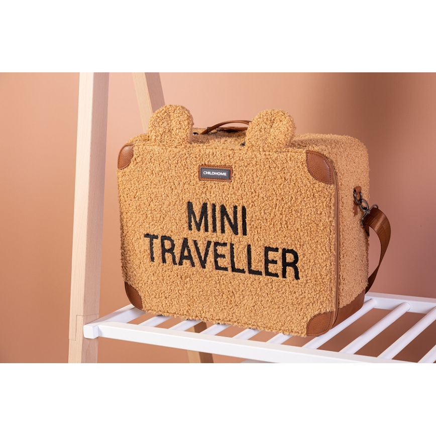 Childhome - Children's travel suitcase TEDDY brown