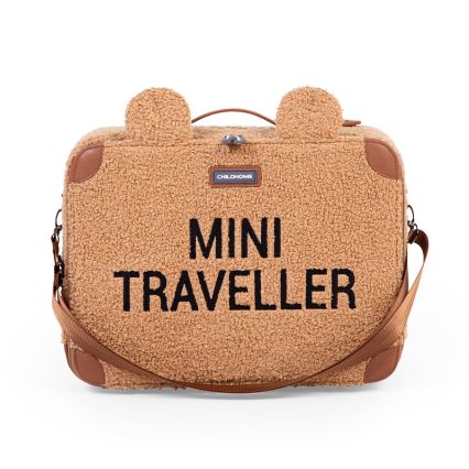 Childhome - Children's travel suitcase TEDDY brown
