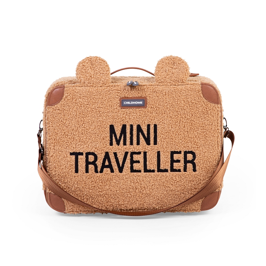 Childhome - Children's travel suitcase TEDDY brown