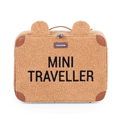 Childhome - Children's travel suitcase TEDDY brown