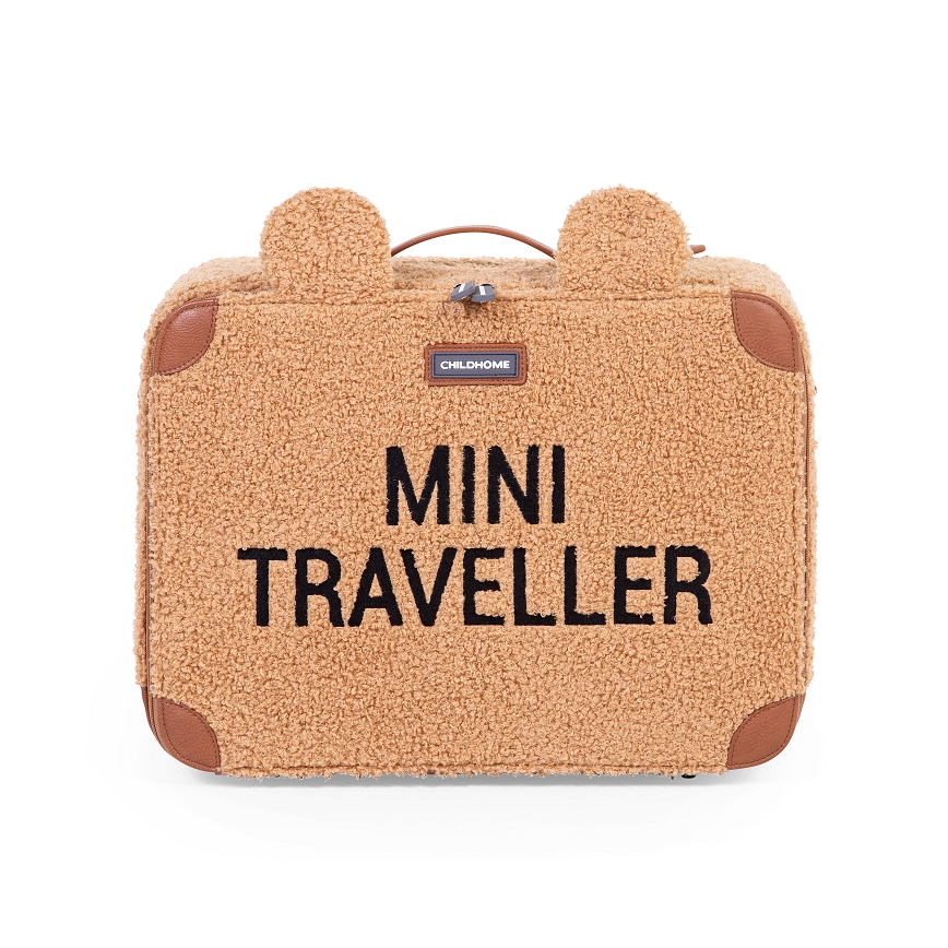 Childhome - Children's travel suitcase TEDDY brown