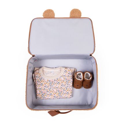 Childhome - Children's travel suitcase TEDDY brown