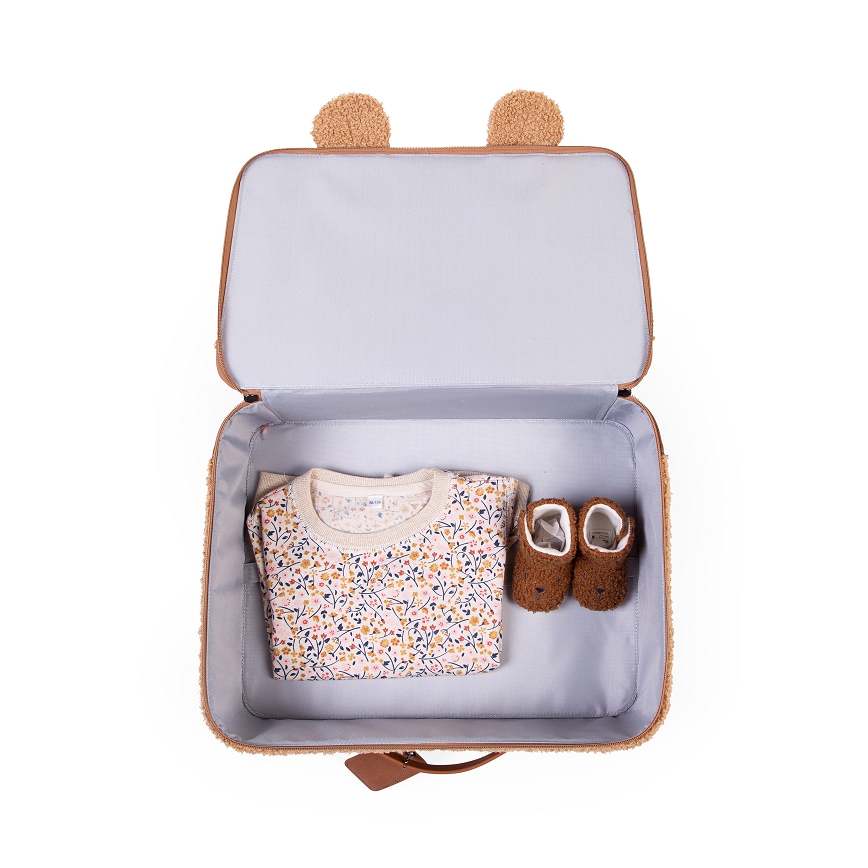 Childhome - Children's travel suitcase TEDDY brown