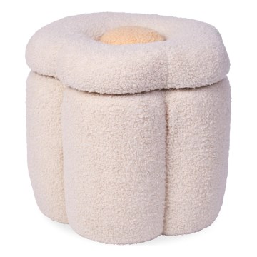 Childhome - Stool FLOWER d. 35 cm creamy