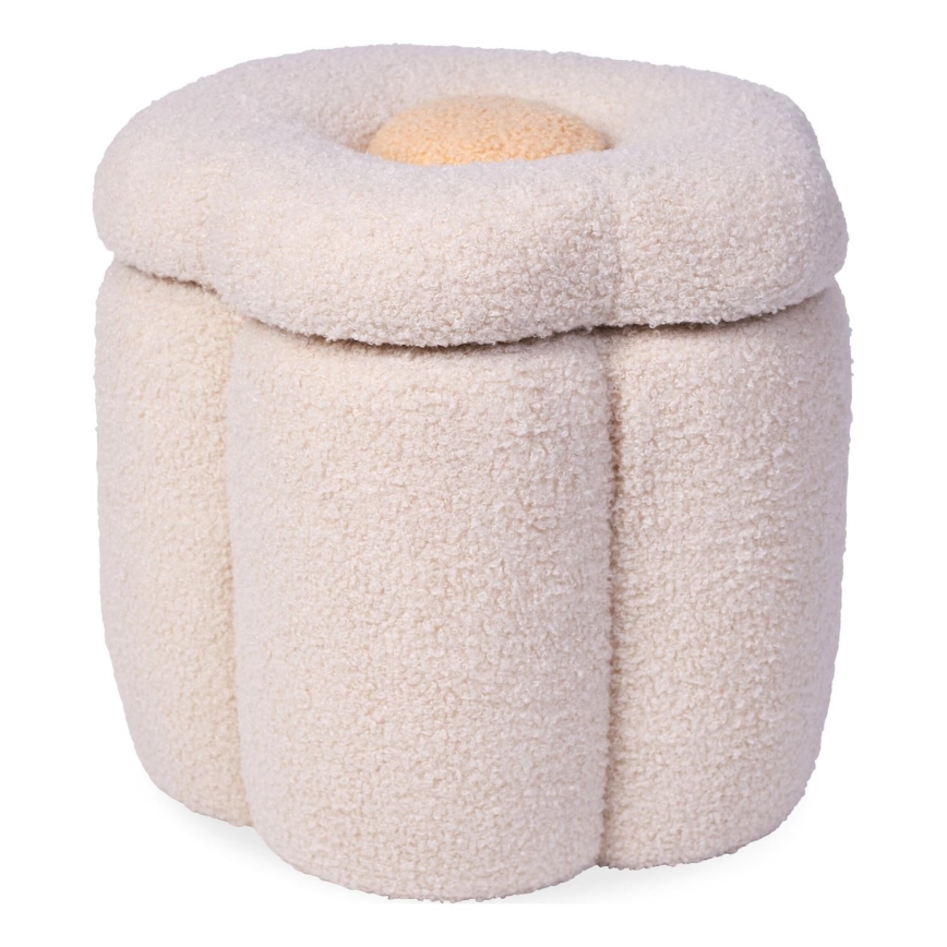 Childhome - Stool FLOWER d. 35 cm creamy