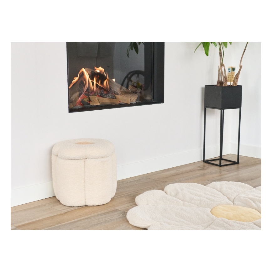 Childhome - Stool FLOWER d. 35 cm creamy