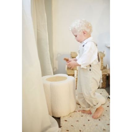 Childhome - Stool FLOWER d. 35 cm creamy