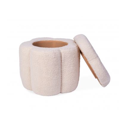 Childhome - Stool FLOWER d. 35 cm creamy