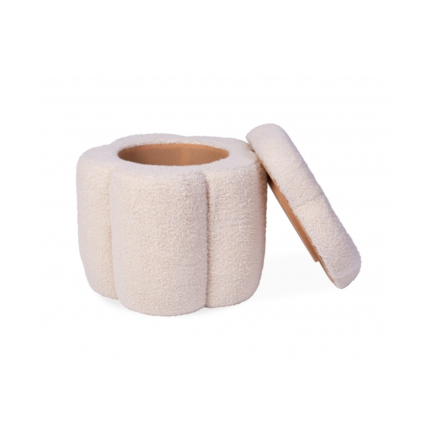 Childhome - Stool FLOWER d. 35 cm creamy