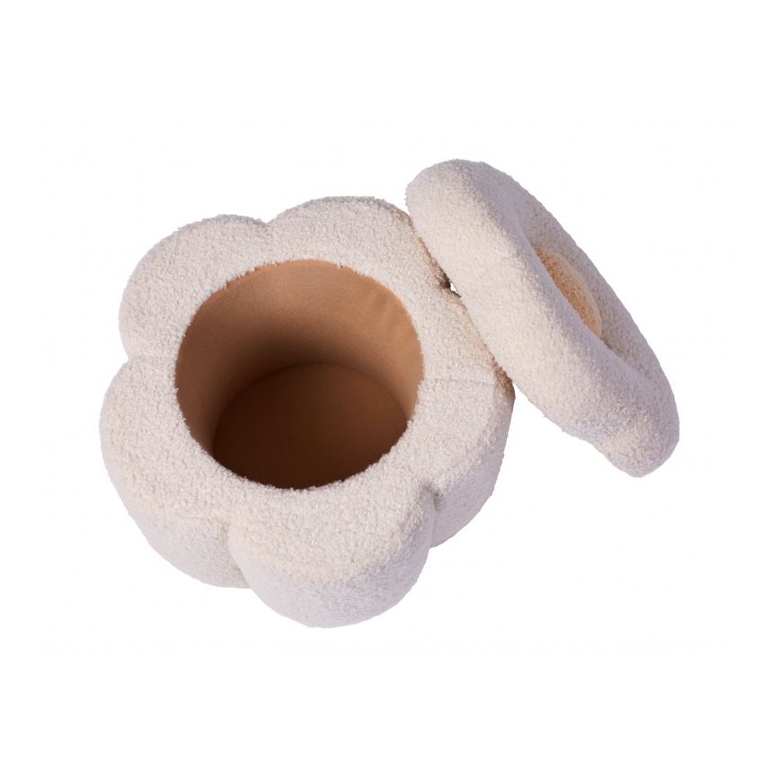 Childhome - Stool FLOWER d. 35 cm creamy