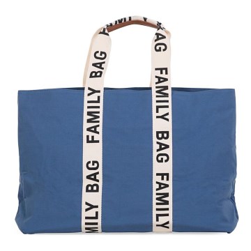 Childhome - Travel bag FAMILY BAG CANVAS blue
