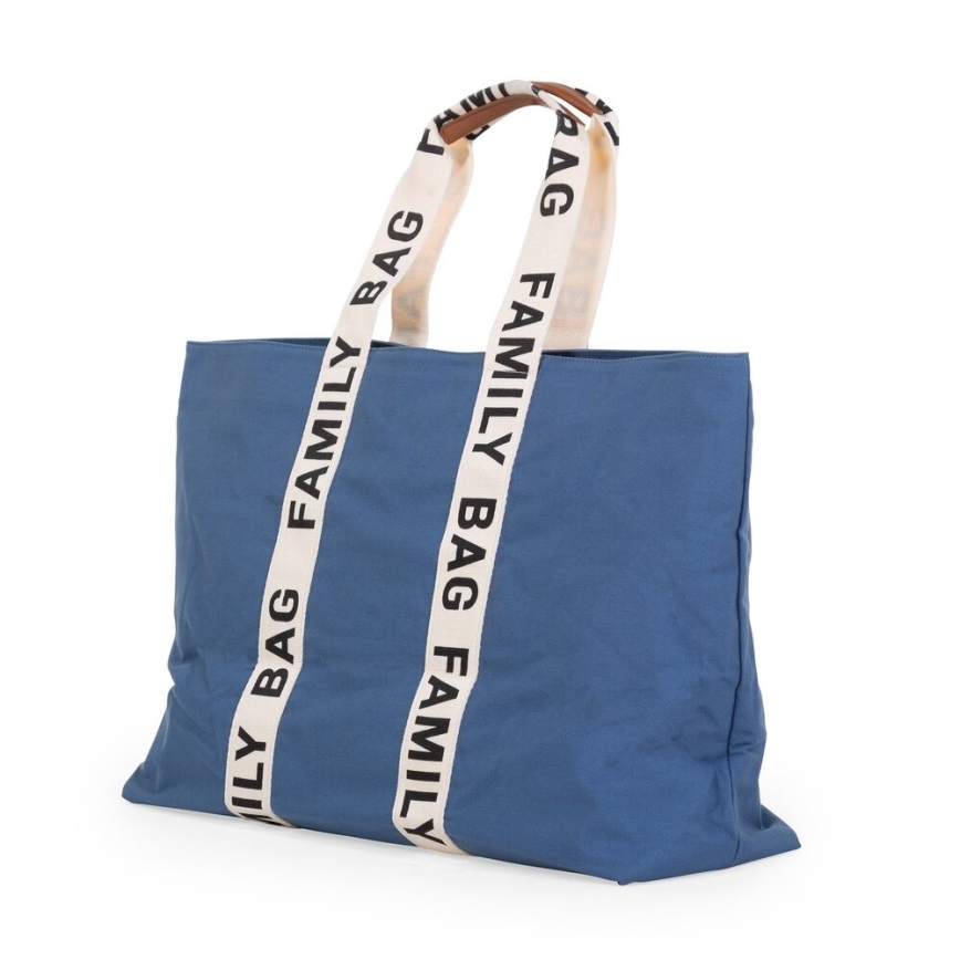 Childhome - Travel bag FAMILY BAG CANVAS blue