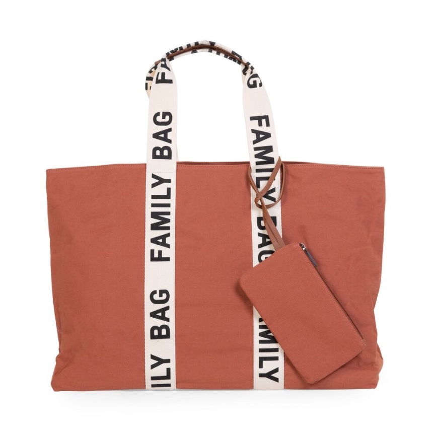 Childhome - Travel bag FAMILY BAG CANVAS orange