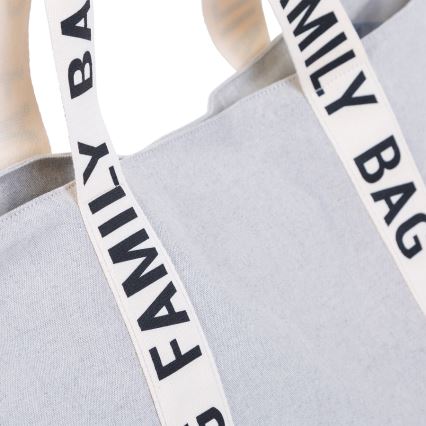 Childhome - Travel bag FAMILY BAG CANVAS white