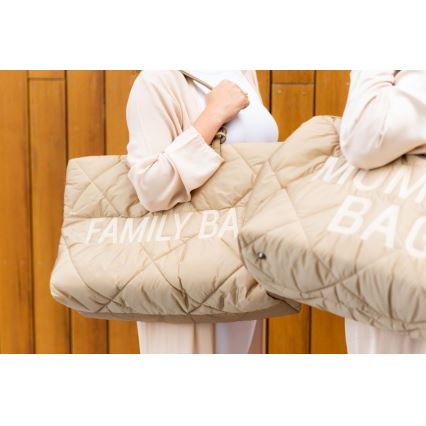 Childhome - Travel bag FAMILY BAG PUFFERED creamy