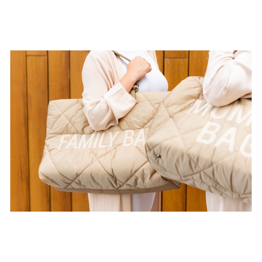 Childhome - Travel bag FAMILY BAG PUFFERED creamy