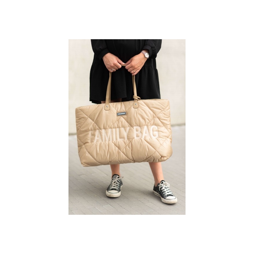 Childhome - Travel bag FAMILY BAG PUFFERED creamy