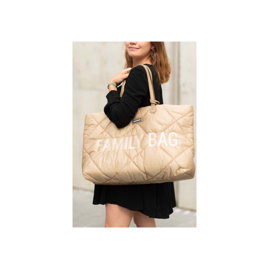 Childhome - Travel bag FAMILY BAG PUFFERED creamy