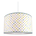 Children chandelier on a string DOTS GREEN 1xE27/60W/230V