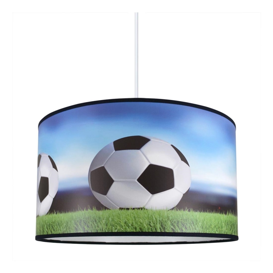 Children chandelier on a string FOOTBALL 1xE27/60W/230V