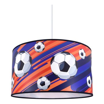 Children chandelier on a string FOOTBALL 1xE27/60W/230V